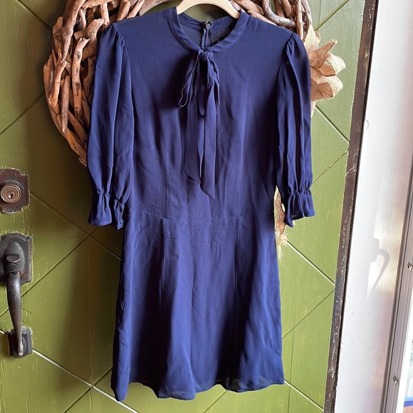 Navy Reformation Mini Dress - Picture 1 of 4